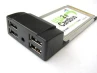 PCMCIA 4 Port USB 2.0 Adaptor, Cardbus (Ny vare)