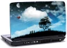 Laptop skin med tr&Atilde;&brvbar; og hjerte
