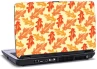 Laptop skin med orange, r&Atilde;&cedil;de og gule blade