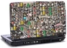 Laptop skin med mange figurer og personer
