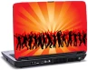 Laptop skin med personer som danser med orange baggrund Laptop skin med personer som danser med orange baggrund