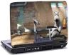 Laptop skin med hund p&Atilde;&yen; l&Atilde;&cedil;beb&Atilde;&yen;nd