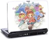 Laptop skin med tegneserie figurer, billed 5