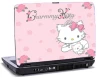 Laptop skin med misse kat og teksten - Charmmy Kitty