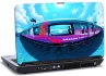 laptop skin med tog som buer
