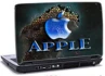 laptop skin med bl&Atilde;&yen;t Apple logo