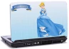 Disney figur Cinderella i blå kjole og lyseblå baggrund Disney figur Cinderella i blå kjole og lyseblå baggrund