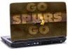 Brun tekst Go Spurs Go med brun baggrund Brun tekst Go Spurs Go med brun baggrund