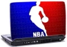 NBA Logo - Hvid spiller med blå i venstre side og rød i højre side med teksten NBA i bunden NBA Logo - Hvid spiller med blå i venstre side og rød i højre side med teksten NBA i bunden