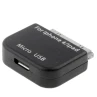 Micro USB Adapter til iPhone 4/4S, iPhone 3GS/3G, iPad, iPad 2, iPad 3. gen, iPod Touch (Sort)