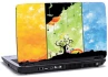 Laptop skin med 3 farvet motiv Laptop skin med 3 farvet motiv