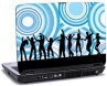 Laptop skin med personer som danser med blå baggrund Laptop skin med personer som danser med blå baggrund