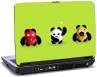 Laptop skin med 3 bjørne og grøn baggrund Laptop skin med 3 bjørne og grøn baggrund