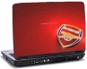 Laptop skin med Arsenal logo med rød baggrund Laptop skin med Arsenal logo med rød baggrund