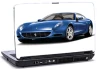laptop skin med blå porsche laptop skin med blå porsche