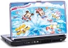 laptop skin med Mickey mouse, Minnie mouse, Pluto, Andersine og Anders and bliver sprøjtet med vand laptop skin med Mickey mouse, Minnie mouse, Pluto, Andersine og Anders and bliver sprøjtet med vand