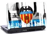 laptop skin med Valencia C. de F. laptop skin med Valencia C. de F.