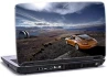 laptop skin med orange porsche på klipper laptop skin med orange porsche på klipper