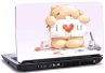 Brun bamse som holder et papir op hvor der står "I love you" med hvid baggrund Brun bamse som holder et papir op hvor der står "I love you" med hvid baggrund