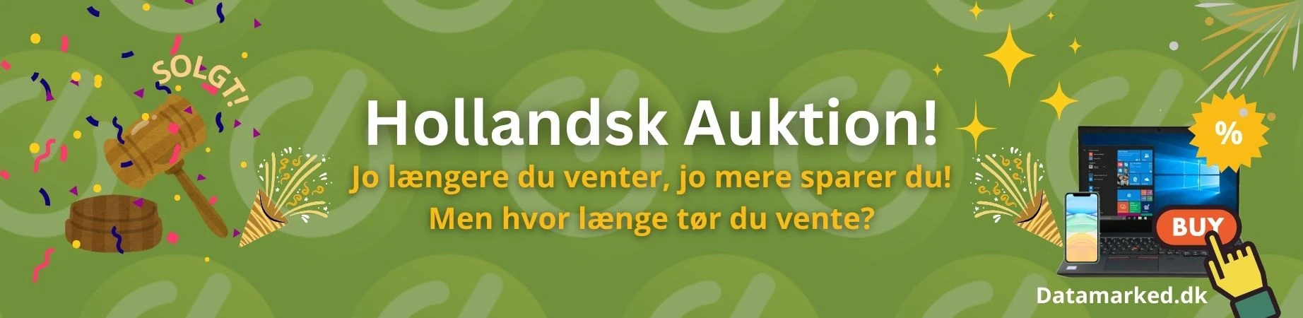 Hollandsk auktion hos Datamarked