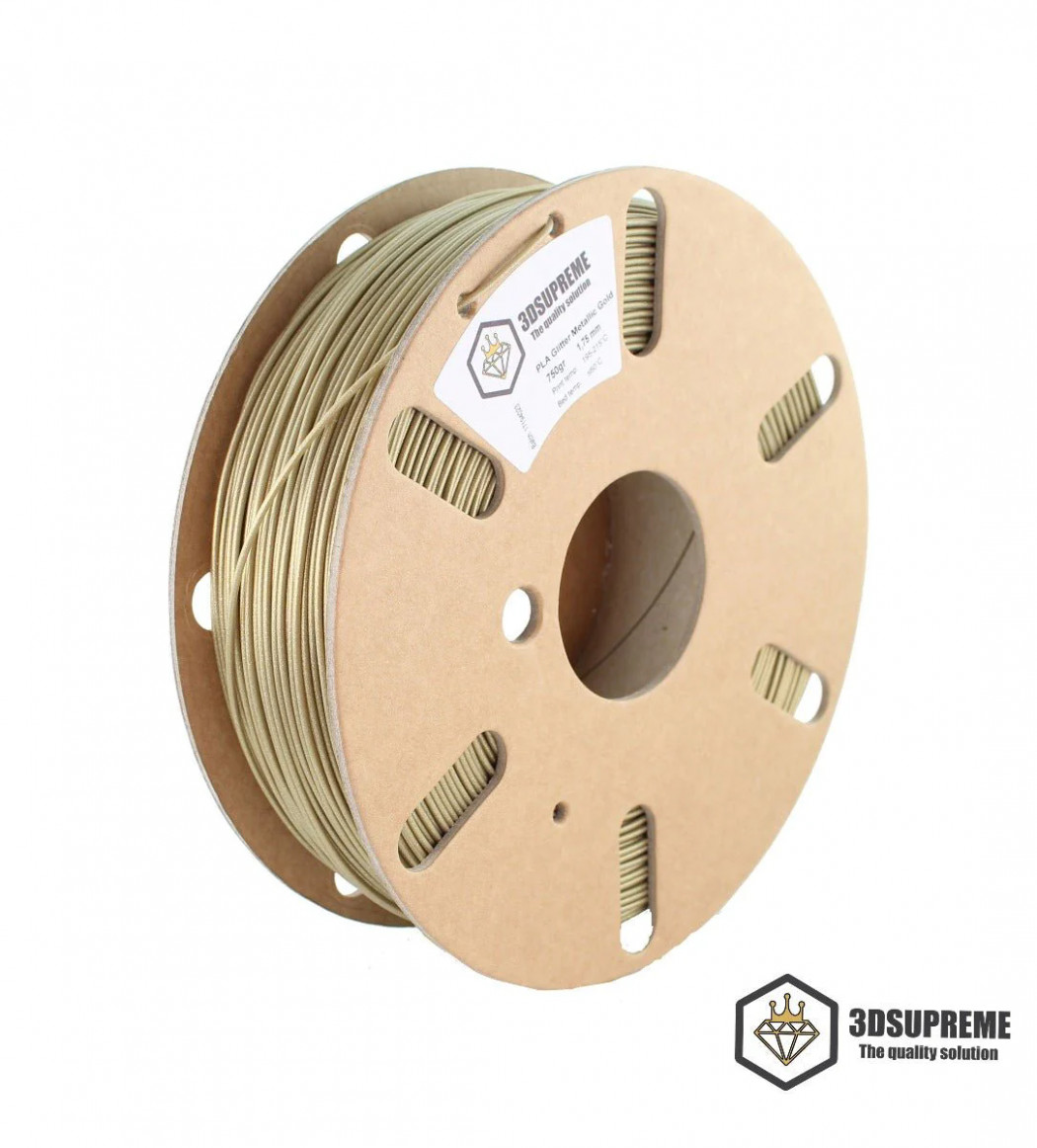 Glitter - Metallic Gold - 3DE Supreme - PLA PRO - 1.75mm - 1kg
