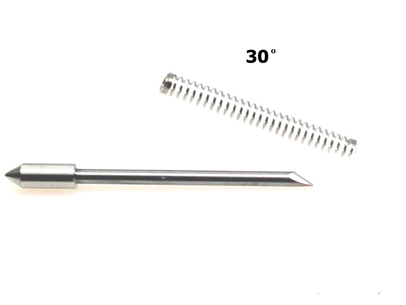 5 stk. knivpakke, Graphtec Vinyl & Papir 30o, offset 0.45mm - Ø0.9mm[NGVI3045]