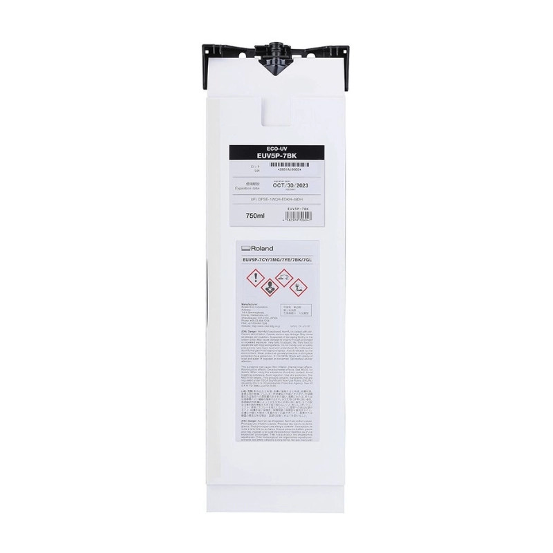 EUV5P-7BK - UV blæk 750ml - Sort