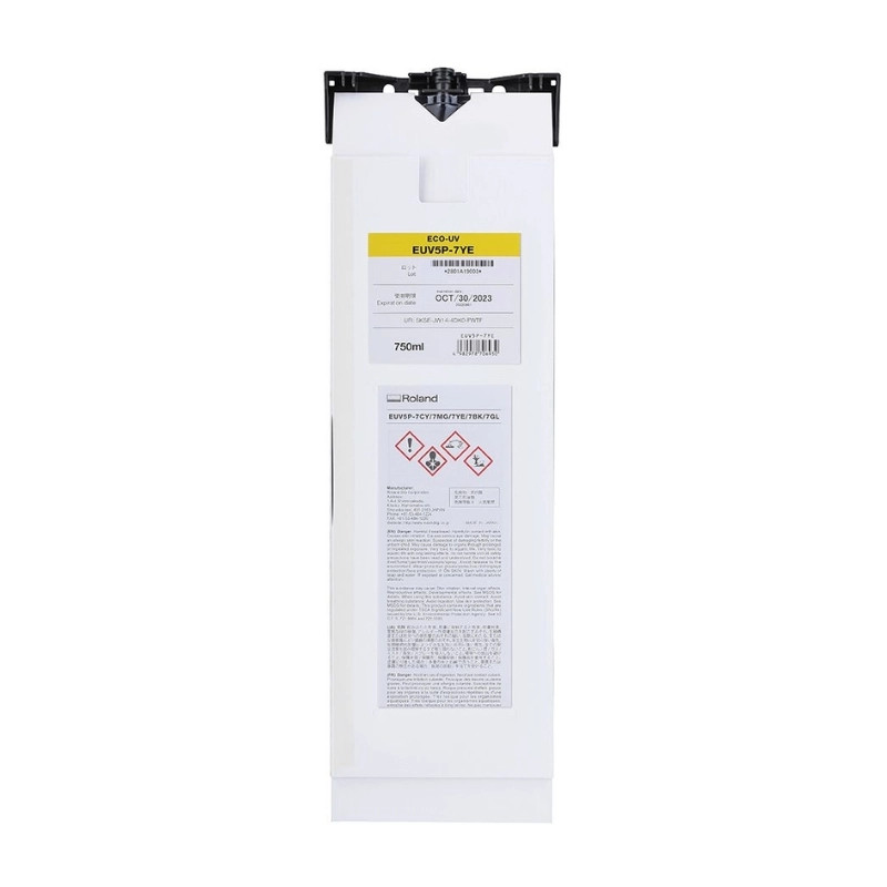 EUV5P-7YE - UV blæk 750ml - Gul