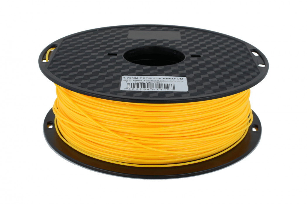 Fluorescent Yellaow (Solid) - 3DE Premium - PETG - 1.75mm - 1kg