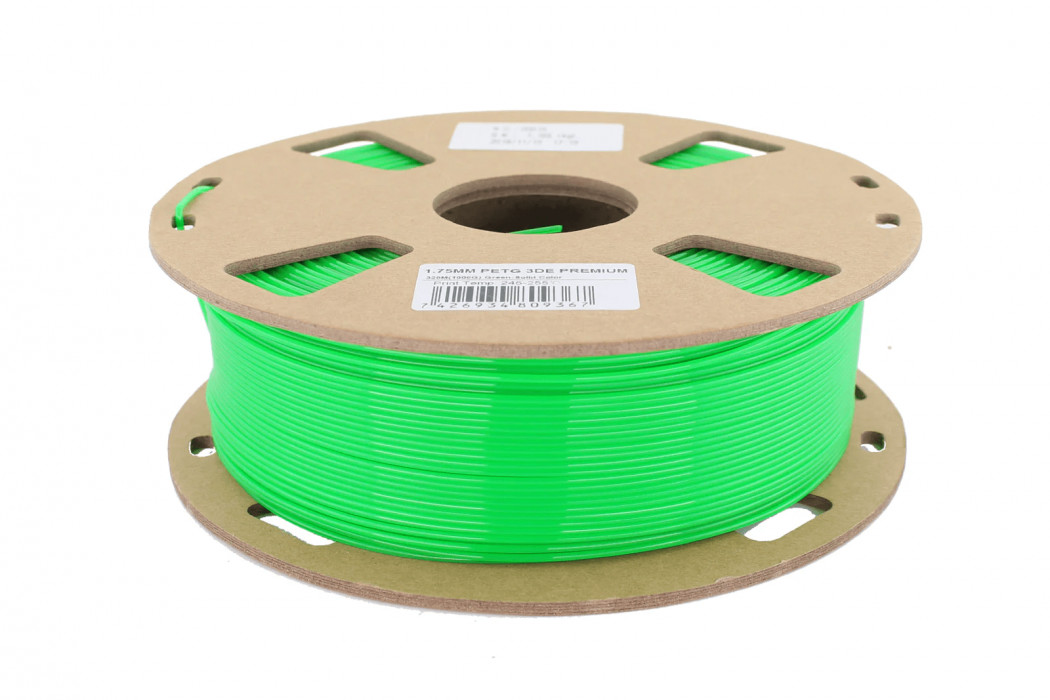 Solid Green - 3DE Premium - PETG - 1.75mm - 1kg