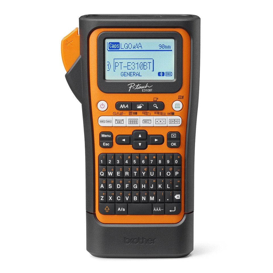 Brother PT-E310BTVP professionel labelprinter med integreret Bluetooth, kuffert og 1 x TZe-tape