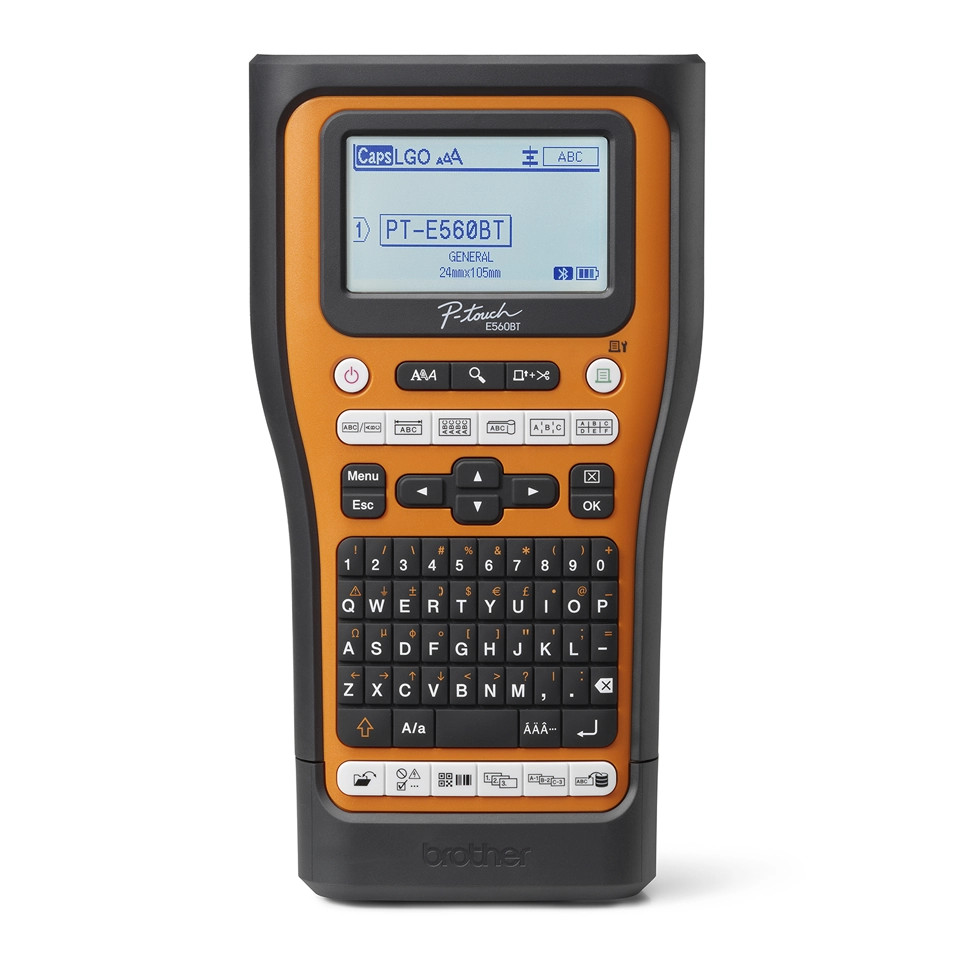 Brother PT-E560BTSP professionel labelprinter med integreret Bluetooth, kuffert og 4 TZe-tape