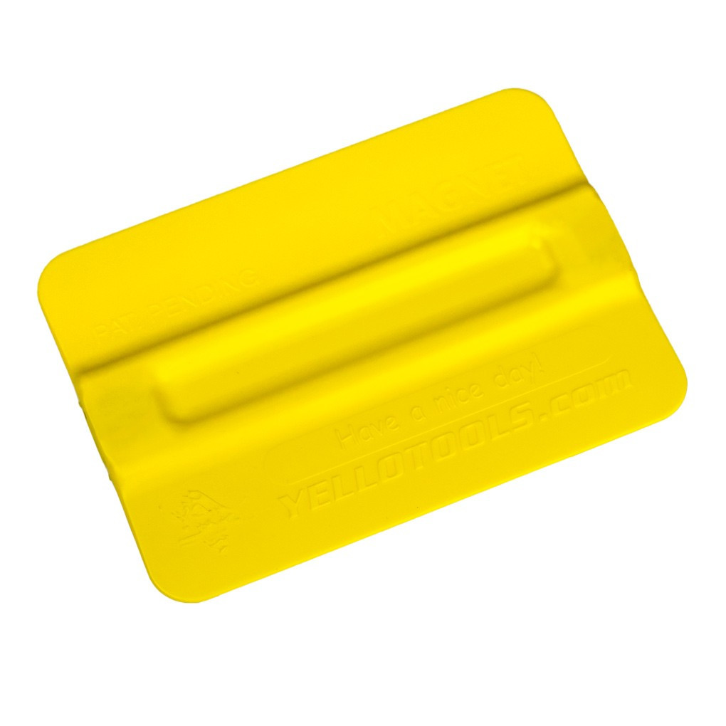TonnyMag Basic Antistatisk skraber, m / magnet, Gul 10cm (Medium blød)