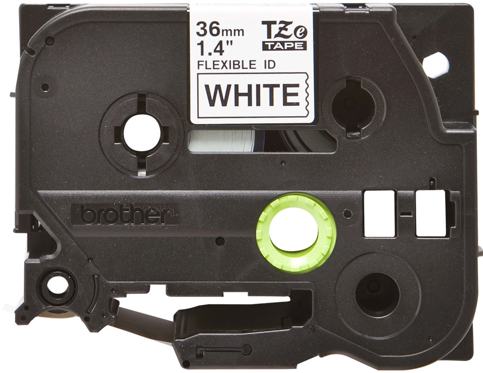 Brother original TZe-FX261 tape – sort tekst på hvid, fleksibel kabeltape, 36 mm bred