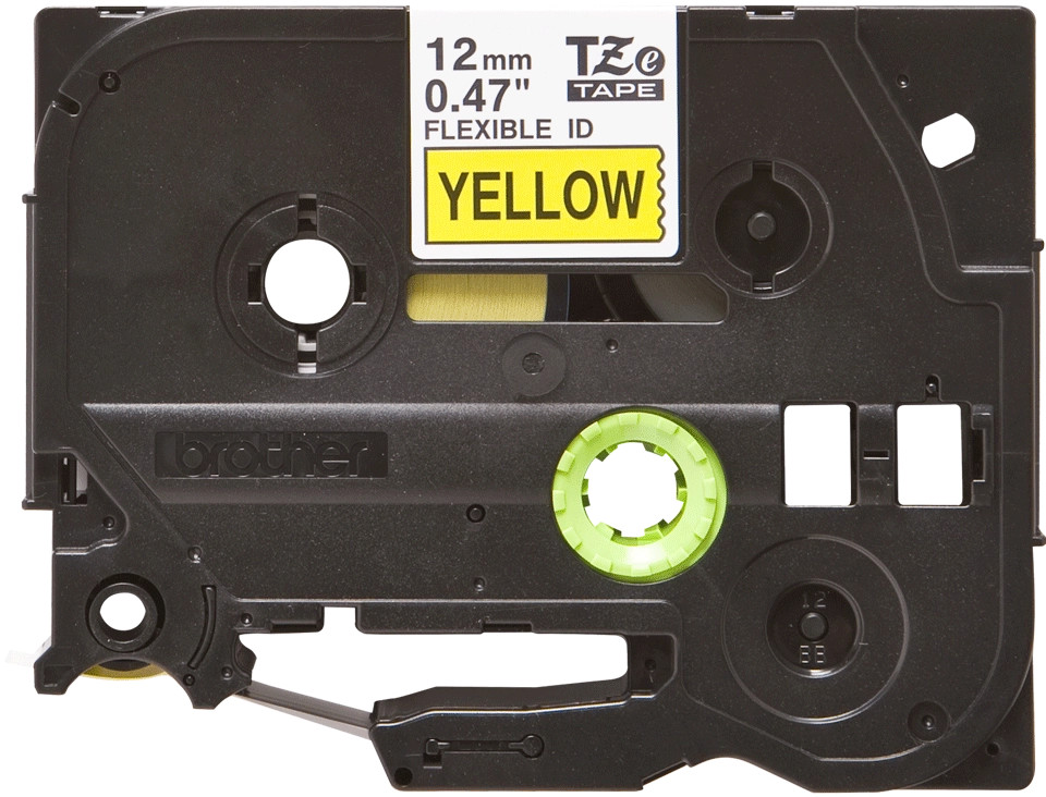 Brother original TZe-FX631 tape – sort på gul, 12 mm bred