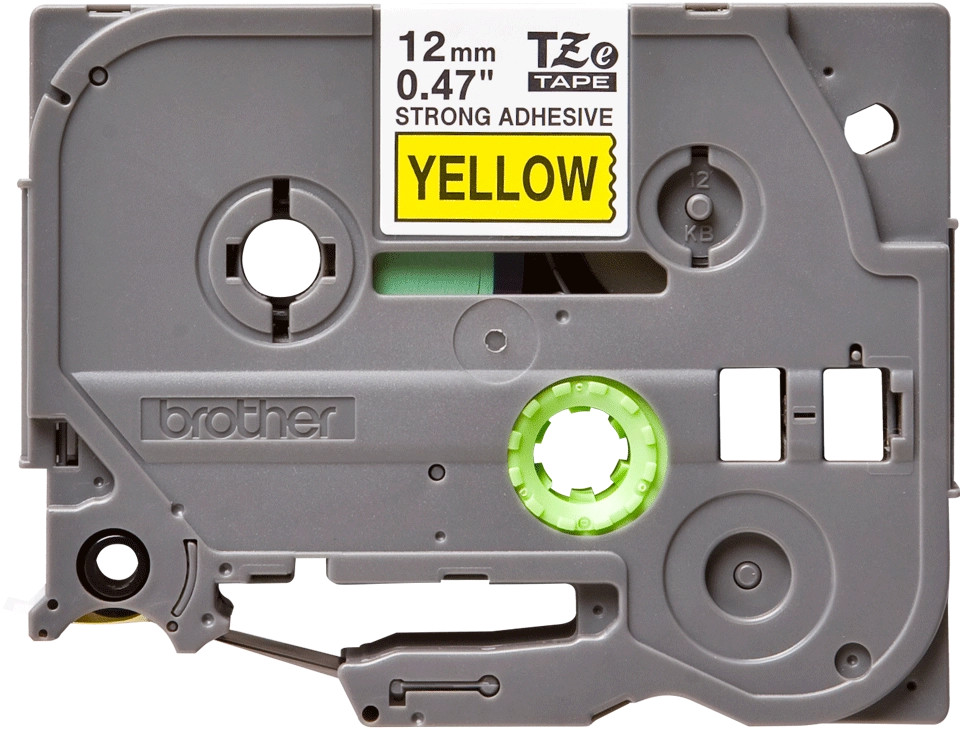 Brother original TZeS631 tape – sort på gul, 12 mm bred