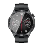 XO Watch 4 AMOLED smartwatch sort med 1,43 tommer AMOLED sk&aelig;rm