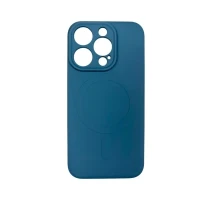 iPhone 15 Pro Magsafe silicon cover  - blue