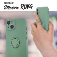 iPhone 14 BACK CASE SILICON RING - Mint