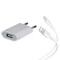 Kabel og adapter pakke 5W - USB-A til Mikro USB - Android