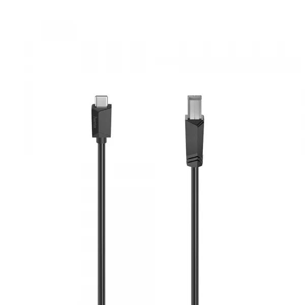Kabel USB-C til USB-B 480 Mbps 1.5m Sort