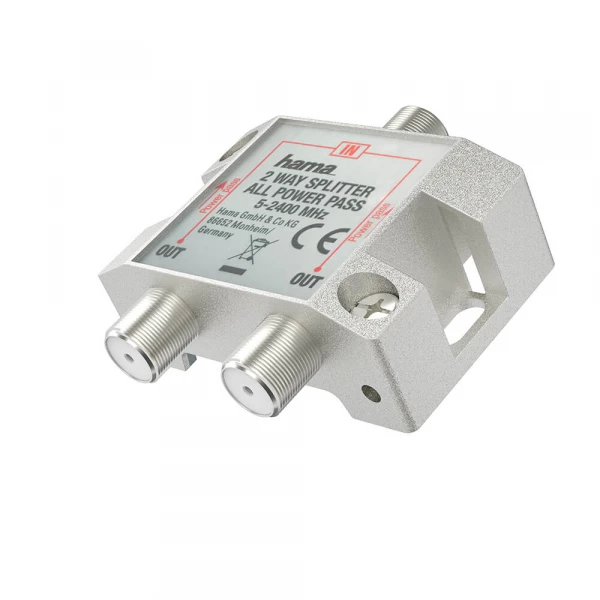 SAT Splitter 2-vejs Fuldt afskærmet