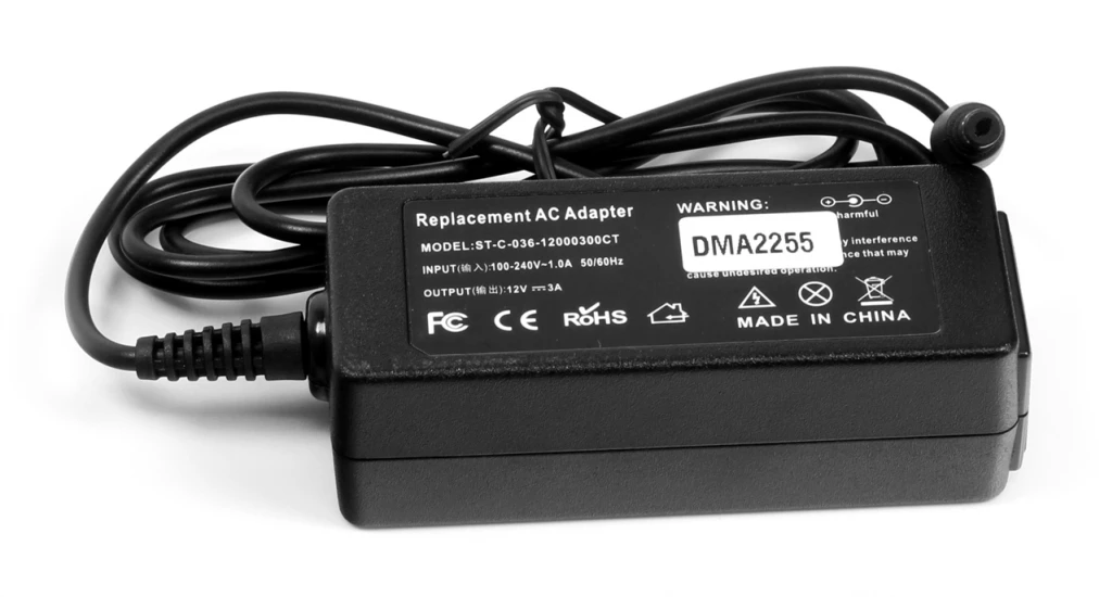 Toshiba 36W 12V 3A strømforsyning med 4.8mm x 1.8mm stik - Kompatibel