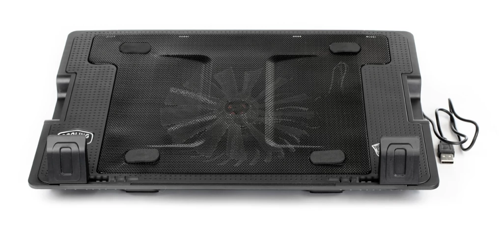 ErgoStand Notebook holder og k&oslash;leplade med ventilator