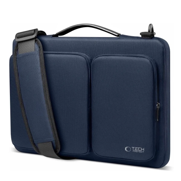 TECH-PROTECT Computertaske DEFENDER bag laptop - 15" og 16" - navy blue