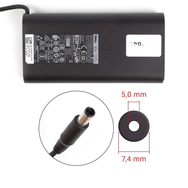Dell Precision M70 7,4mm x 5,0mm central pin 4,62A 19,5V 90W 