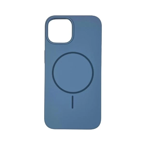 iPhone 14 Magsafe silicon back cover  - light blue