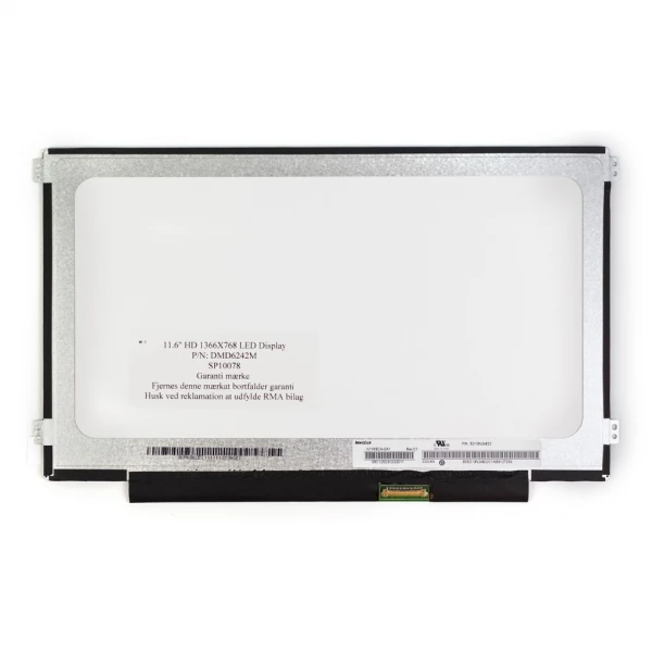 11.6" HD LED Mat Skærm Panel | Kvalitet til Lav Pris - Køb nu! 11.6" (1366x768) HD LED | Matte Display | LED 30 Pin | Bottom Right Connection