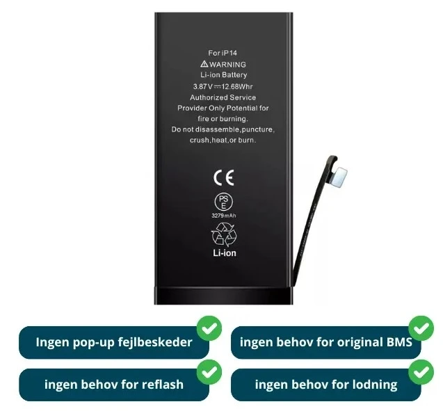 Apple iPhone 14 Batteri – Diagnosable iPhone 14 - Batteri Diagnosable