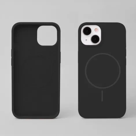 iPhone 15 Magsafe Case Silicone Thin - Sort